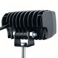 Nouvelle lampe de travail rectangulaire LED 3 pouces 6W, étanche IP68, 12-48V, 400LM, 6000K, lampe auxiliaire de conduite pour camions tout-terrain et chariots élévateurs