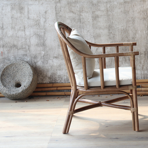 Sillón relajante <span class=keywords><strong>de</strong></span> bambú <span class=keywords><strong>de</strong></span> ratán para jardín tradicional <span class=keywords><strong>de</strong></span> artesanos modernos, cómodas sillas <span class=keywords><strong>de</strong></span> bambú, silla Natural sólida para interiores - Product Image 2