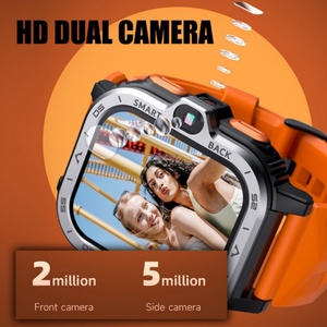 Android Square Smart <b>Watch</b> Phone Fitness Tracker AMOLED Touch Screen Dual <b>Camera</b> GPS WiFi Call Heart Rate Monitor 4 Days Battery - Product Image 3