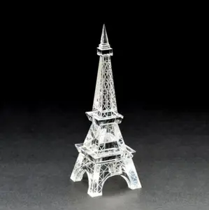 Pha lê tinh tế mô hình xây dựng Logo tháp Eiffel pha lê du lịch Kỷ niệm quà tặng lưu niệm