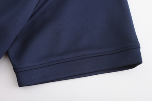 Chemise unisexe en coton mélangé, col rond, manches courtes, sérigraphie, patte de boutonnage à 3 boutons, coupe décontractée, tricot personnalisé, 180g - Product Image 6