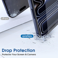 Écran de protection en verre trempé pour téléphone portable, compatible avec les coques, nouveau modèle 2026, échantillon gratuit, pour iPhone 18 18 Pro Max