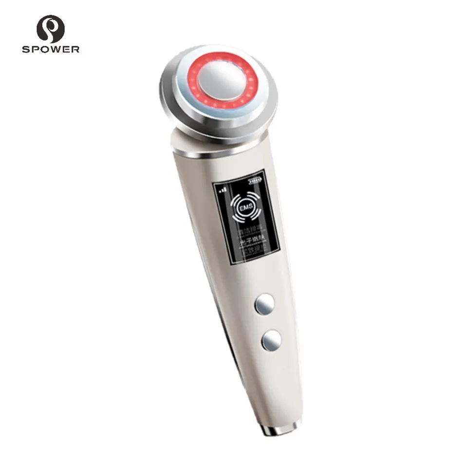 Microcurrent Stimulation Device Pedicure Kit Beauty Instruments Portable 5 In 1 Skin Tightening Rejuvenation Pulse Light