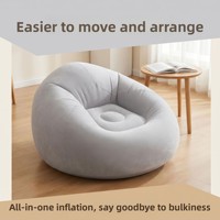 Canapé gonflable sphérique moderne et simple pour l'extérieur, pliable, pour la maison, pour dormir et se détendre, coussin d'air portable, pouf
