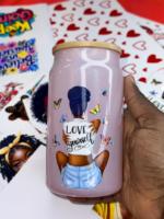 Autocollants UV DTF pour gobelets : 16oz 20oz 24oz, autocollants de transfert avec logo de dessin animé, autocollants lavables et imperméables pour gobelets en verre, tasses à café, gobelets isothermes