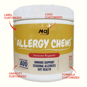 Complément alimentaire immunologique pour chiens OEM - Aller-Immune Bites avec <span class=keywords><strong>huile</strong></span> <span class=keywords><strong>de</strong></span> saumon sauvage d'Alaska riche en oméga 3 + probiotiques, nutrition pour chiens - Product Image 2