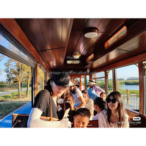 户外游乐园用电动火车耐用的金属和玻璃纤维材料 - Product Image 4