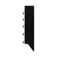 Système de boîte aux lettres murale pour appartement en acier, 5 niveaux, boîte aux lettres de bureau de poste avec clé maîtresse