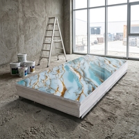Meilleur panneau mural en PVC acrylique UV imitation marbre, moderne, classique et écologique, pour chambre à coucher, hôtel, salon, imperméable