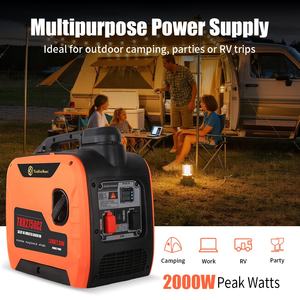 เครื่องกำเนิดไฟฟ้าอินเวอร์เตอร์แบบพกพา 1.8 กิโลวัตต์ เงียบ 24 โวลต์ ดีซี ใช้เชื้อเพลิงเบนซิน สตาร์ทอัตโนมัติ ความจุถังน้ำมัน 6.5 ลิตร เป็นมิตรกับสิ่งแวดล้อม สำหรับรถบ้าน รถมอเตอร์โฮม รถบรรทุก รถยนต์ไฟฟ้า - Product Image 5