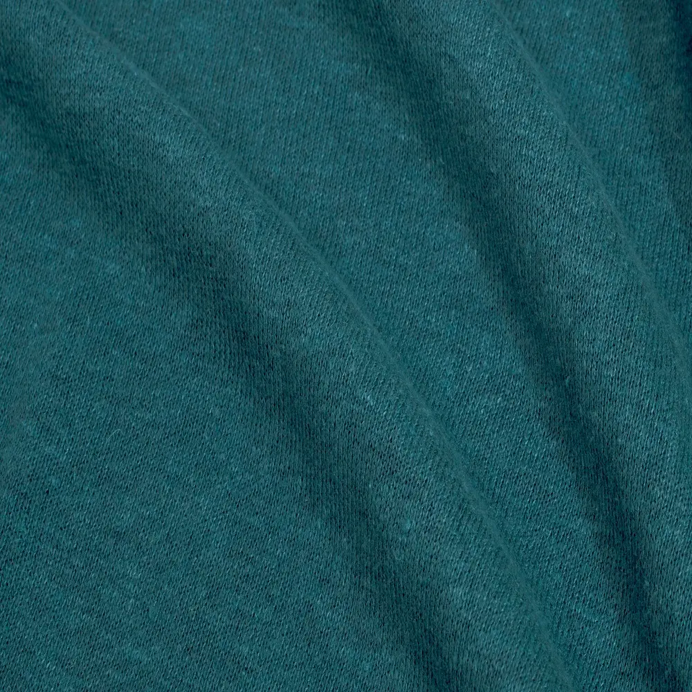 J1023 # 麻生地メーカー耐久性のあるhometextileニット生地麻tencelリサイクル繊維シャツ用オーガニックリブ付きジャージ