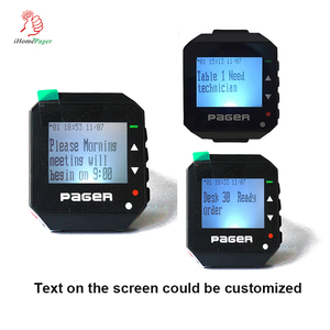 Không dây hệ thống cuộc gọi pocsag Transmitter bàn phím chữ và số tùy chỉnh thông minh đồng hồ máy nhắn tin - Product Image 2