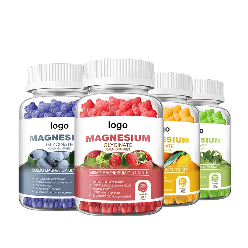 OEM Customized Private Label Potassium magnesium gummies Chewable Gummy Supplements for bone Leg Cramps Muscle health