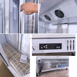 Commercial Ice Storage Single-Temperature 3-Door Glass Doors Freezer Showcase Display Refrigerator <b>Fan</b> <b>Air</b> Digital Control - Product Image 6