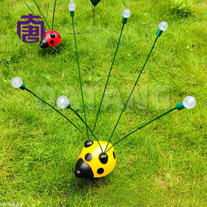 Led Fireworm Motif <b>Lights</b> For <b>Outdoor</b> Garden Decoration Steady Brightness For <b>Christmas</b> Easter Halloween Thanksgiving - Product Image 4