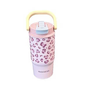 Maxvess Insulated Tumbler 16Oz Double Wall <b>Vacuum</b> Stainless Steel Leopard Print <b>Portable</b> Coffee Cup For Travel And Outdoor Use - Product Image 5