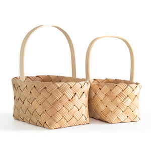 인기 맞춤형 버드나무 수공예 피크닉 바구니 가정용 버드나무 과일 바구니 - Product Image 4