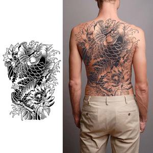 Personalizable grande <span class=keywords><strong>espalda</strong></span> <span class=keywords><strong>completa</strong></span> tatuaje temporal pegatina de larga duración impermeable semipermanente diseño de jugo de hierbas tatuaje - Product Image 5