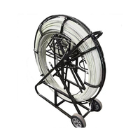 Tige de poussée de Rodder de conduit de câble de serpent de fibre de verre pour la traction de câble de fibre optique de télécom
