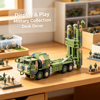 Modèle de système de missiles anti-aériens HQ-9 à l'échelle 1:72 en plastique, véhicule lanceur sol-air militaire, jouet éducatif