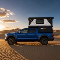Huntoo – Coque de benne de camionnette pliable en aluminium robuste, anti-vol, avec rangement sécurisé pour les voyages internationaux