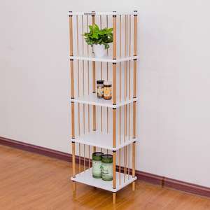 Estantería giratoria para niños de madera de bambú en sala de estar jardín de infantes - Product Image 6