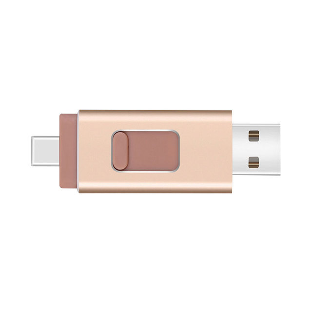High Quality Custom 4 in 1 OTG USB Flash Drive Type-C and PC Pendrive Multi-Functions 3 in 1 Usb Flash Stick for PC and Phone