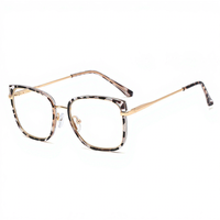 2025 Square Frame Anti Blue Light Blocking Brille zum Fernsehen TR90 Frame Frauen Männer Trendy Augenschutz Optische Brille