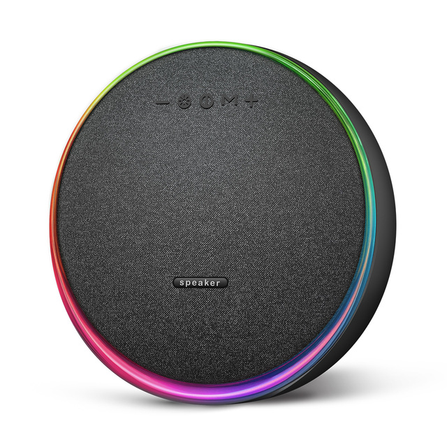 Hot 80W Portable Party Speaker with RGB LED Light Home Theatre & Outdoor Use Memory Card Support Battery