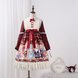 Falda Lolita, Vestido de <span class=keywords><strong>Anime</strong></span> Japonés para Chicas, <span class=keywords><strong>Ropa</strong></span> de Cosplay, Vestido Lolita Gótico - Product Image 3