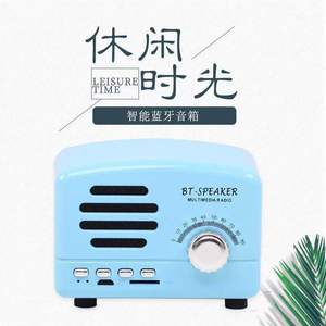 Altavoz Retro Qiangwei 94x60x70mm Inalámbrico con Ranura para Tarjeta TF, Función de Radio, Altavoz Portátil - Product Image 2