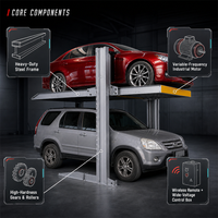 Système de stationnement vertical à double vérin hydraulique, adapté aux SUV, pour villas privées et garages familiaux