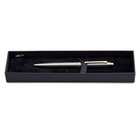 Vente en gros de boîte cadeau de luxe pour stylo carton couché recyclé étui à stylo vide avec stratification mate gaufrage emballage pour stylos