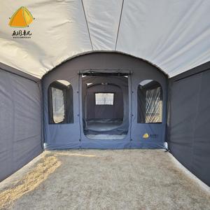 Tente gonflable <span class=keywords><strong>de</strong></span> tente <span class=keywords><strong>de</strong></span> deux pièces pour le <span class=keywords><strong>camping</strong></span> en plein air 10 personnes <span class=keywords><strong>prix</strong></span> <span class=keywords><strong>de</strong></span> gros peut se connecter avec une voiture - Product Image 1