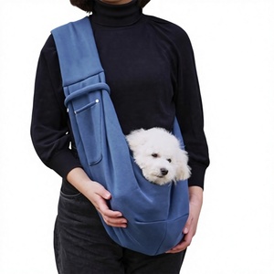 Portable Waterproof Small Dog <b>Carrier</b>-Breathable Polyester Fashion Adjustable Strap Zip Pocket Pet <b>Storage</b> Seat <b>Bag</b> <b>for</b> Outdoor - Product Image 3