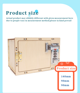 Cofanetto Cifrato Fai-da-te in Legno con Serratura Meccanica, Giocattolo STEM, Scatola Puzzle con Password per Bambini, Kit di Ingegneria per la Conservazione Segreta - Product Image 5