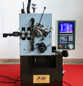 Machine à bobiner les ressorts de compression CNC 4 axes, marque chinoise de premier plan, produisant des ressorts de clavier, max 2 mm - Product Image 2