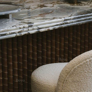 <span class=keywords><strong>Plan</strong></span> <span class=keywords><strong>de</strong></span> <span class=keywords><strong>travail</strong></span> <span class=keywords><strong>de</strong></span> cuisine moderne en pierre naturelle, nouveau comptoir en marbre à trois couches avec bord arrondi - Product Image 3