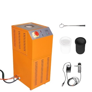 Four de fusion or/cuivre/argent/aluminium 1-10KG haute température 2000°C ℃   Four de fusion à induction à moyenne fréquence mobile - Product Image 1