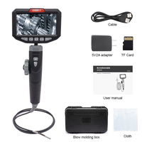 Boroscopio de Video Articulado Profesional 1080P con Captura de Fotos y Zoom Digital para Inspección de Válvulas de Admisión y Carbono