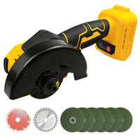 Meuleuse d'angle de polissage de coupe sans fil 20V avec moteur extérieur sans balais Mini meuleuse d'angle compacte à double usage de 3 ou 4 pouces