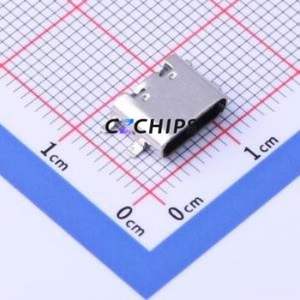 USB-TYPE-C-008 USB Connector SMD Connector ( Connector Type: Type-C )( Gender: Female )( Mounting Type: Horizontal Mount ) - Product Image 1