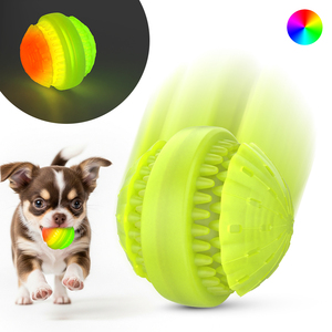 Neues Design Leuchtende Juguetes Para Perros IPx7 Wasserdichter wiederauf ladbarer Hunde kau spielzeug ball Sicherer, langlebiger Silikon-Welpen spielzeug ball - Product Image 1