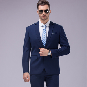 Custom Slim Fit Novio Boda Negocios Formal Caballero 2 Piezas Blazer Diseños para Set Hombres Trajes - Product Image 6