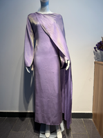 Robe de soirée Abaya modeste R-757 pour femmes musulmanes, longueur cheville, manches longues, respirante, toutes saisons, luxe