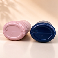 Bouteilles personnalisées de 500 ml pour les soins des cheveux et du corps, emballages rayés pour les marques de beauté, bouteille de shampoing en HDPE de qualité supérieure
