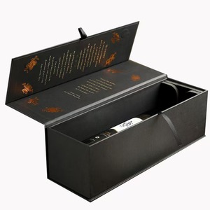 Boîte cadeau personnalisée en papier couché cuivre 157G avec film tactile, estampage à chaud, plateau intérieur en EVA pour <span class=keywords><strong>vin</strong></span> rouge, <span class=keywords><strong>vin</strong></span> de pêche <span class=keywords><strong>portugais</strong></span> et bière - Product Image 1