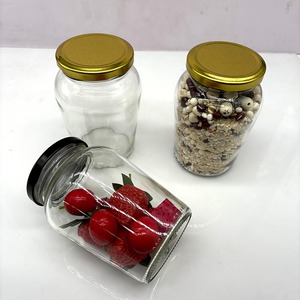 Großhandel Hochwertige 380ml Lebensmittelechte Glasflasche Wiederverwendbares Obstglas mit Drehverschluss aus Metall für Obst, Konserven und Medizin - Product Image 2