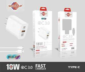 อะแดปเตอร์ชาร์จไวอัจฉริยะ Wisdomup 18W Type-C QC 3.0 สำหรับทุกอุปกรณ์ - Product Image 3