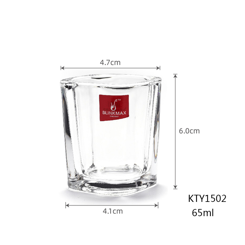 66ml 2.2oz Restaurant transparent Schnaps whiskey cup blank sublimation liquor glasses Mini Spirits bullet shot glass glbum bars